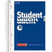 Brunnen Collegeblöcke Student Kleinformat liniert DIN A5 Innenrand, 1 Block
