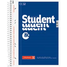 Brunnen Collegeblöcke Student Kleinformat liniert DIN A5 Innenrand, 1 Block