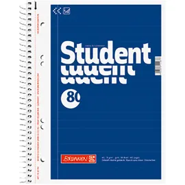 Brunnen Collegeblöcke Student Kleinformat liniert DIN A5 Innenrand, 1 Block