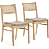 VS Venta-stock Stuhl-Set 2 Vilma Eichenfarbe