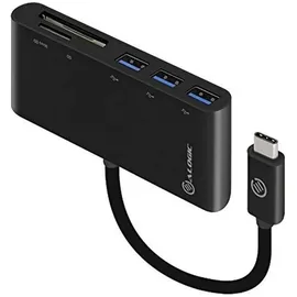 Alogic Adapter USB-C MultiPort Card Reader USB 3.0 schwarz
