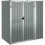 vidaXL Geräteschrank 1,6 x 0,9 m Grau