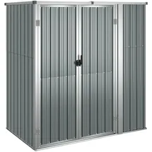 vidaXL Geräteschrank 1,6 x 0,9 m Grau
