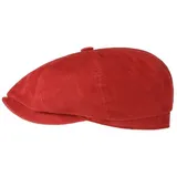 Stetson Flat Cap (1-St) Schirmmütze mit Schirm, Made in the EU rot