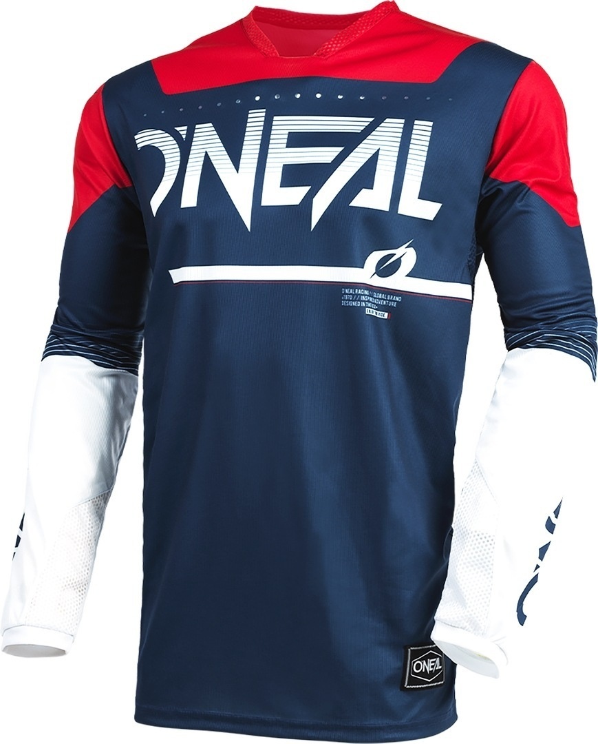 Oneal Hardwear Surge Motocross Jersey, rot-blau, Größe S