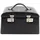 Windrose Schmuckkoffer Beluga/schwarz (Leder)
