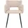 Beliani Esszimmerstuhl 2er Set Bouclé Beige/Schwarz