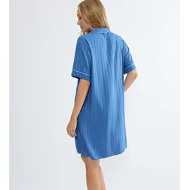 Triumph Amourette Jacquard Nachthemd Blau 40