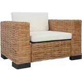 Sessel mit Kissen Natürliches Rattan