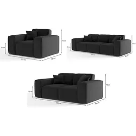 Fun Möbel SOFASET Celes Premium 3-2-1 Stoff Scala