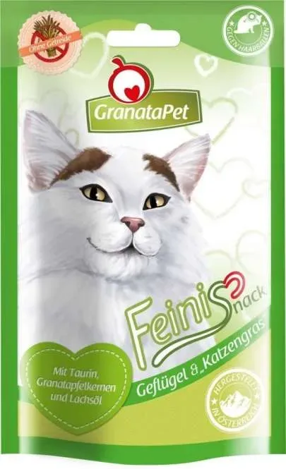 Preisvergleich Produktbild GranataPet FeiniSnack Geflügel & Katzengras 50g