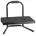 EO0007 Fußstütze B x T 400 mm x 339 mm ergonomisch höhenverstellbar mit Schaumstoff-Belag Schwarz