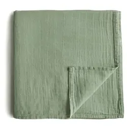 mushie Wickeltuch Musselin Sage 120 x120 cm, 120x120 cm