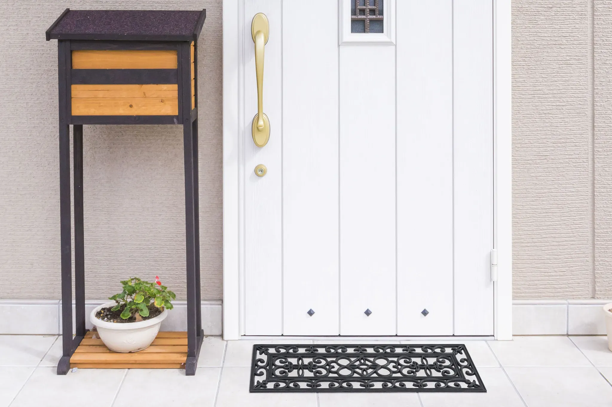 Fußmatte ANDIAMO "Libretto", schwarz (nachtschwarz), B:25cm H:4mm L:75cm, Gummi, Teppiche, Gummi-Fussabtreter, Gusseisen Optik, In- und Outdoor geeignet