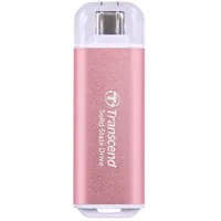 Transcend ESD300 Portable SSD - 1TB USB Typ-C, 10 Gbit/s PS4/PS5-kompatibel, Rosa - Pink