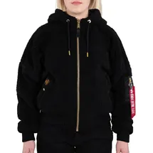 Alpha Industries MA-1 OS Hooded Teddy Wmn Bomberjacke für Damen Black