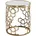 KADIMA DESIGN Alba Marmorstruktur goldfarbenes Metallgestell 44 Durchmesser
