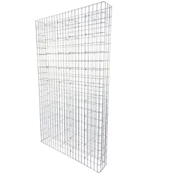 Gabiona Gabione feuerverzinkt 117 cm x 200 cm x 22 cm, Maschenweite 5 cm x 10 cm, fertig geschweißt