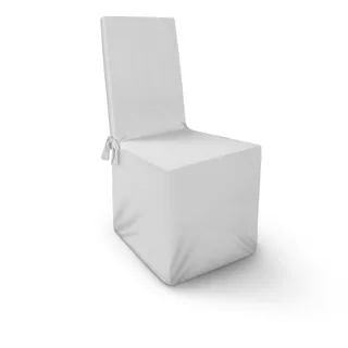 BestLivings Stuhlhusse - gerader Abschluss Weiß