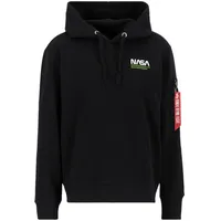 Alpha Industries Nasa Hoody Kapuzensweat für Herren Black/Green