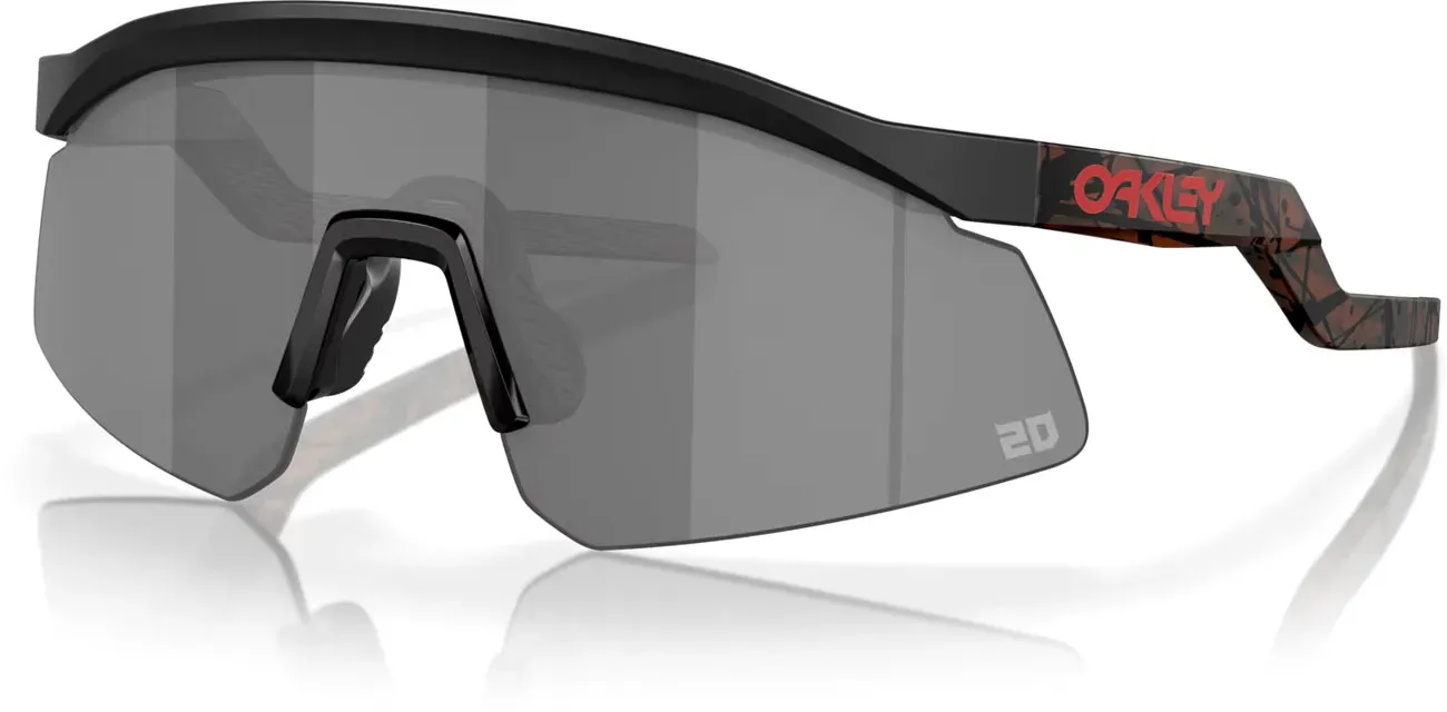 Oakley Hydra Fabio Quartararo Series Black, lunettes de soleil - Mat Noir/Marron/Rouge Foncé Teinté