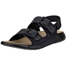 ECCO Sandale Cozmo 3 Strap (Premium-Leder) schwarz Damen