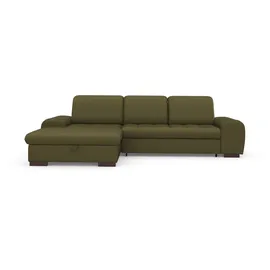 sit&more Eckcouch Mikrofaser 2-Sitzer Grün