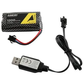 AMEWI RC-Auto Toyota Land Cruiser Crawler 4WD 1:12 CH RTR schwarz