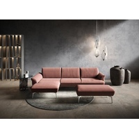 HIMOLLA Ecksofa himolla 9900«, (mit Hocker), rosa