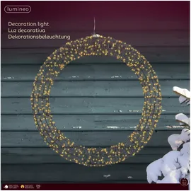 KAEMINGK GMBH LED Lichterkranz Metall Ø58 cm Schwarz