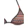 Buffalo Triangel-Bikini Damen braun bedruckt Gr.38 Cup A/B