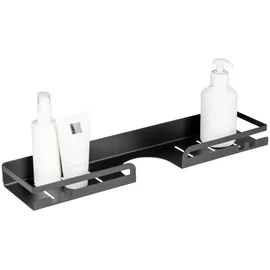 Wenko Turbo-Loc® Duschstangencaddy Altarella L, schwarz - BHT 45x4x10.50 cm