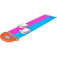 BESTWAY H2OGO 2er-Wasserrutsche 488 x 138 cm inkl. Lama-Schwimmtieren