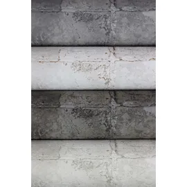 Rasch Textil Vliestapete Concrete 10,05 m x 0,53 m 520156 Grau/Braun