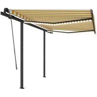 VidaXL Gelenkarmmarkise 300 x 250 cm gelb