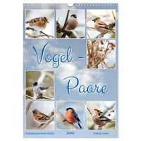 Calvendo Vogel-Paare (Wandkalender 2026 DIN A3 hoch), CALVENDO Monatskalender: