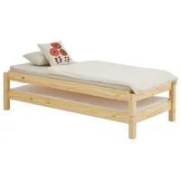 Idimex Kinderbett RINO 90 x 200 cm Kiefer massiv beige-weiß