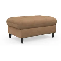 Hocker SIT & MORE "Marano" Gr. B/H/T: 102cm x 43cm x 67cm, Luxus-Microfaser ALTARA NUBUCK, mit Stauraum-Fußfarbe: matt schwarz, braun (macciato) mit Stauraum