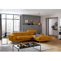 W.Schillig Eckcouch Stoff 3-Sitzer Bronze