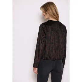 street one studio Damen, Gemusterter Velours Blouson - 38