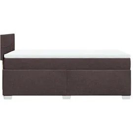 vidaXL Boxspringbett 90 x 200 cm Dunkelbraun