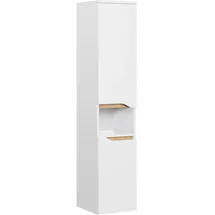 Saphir Quickset Badschrank 30 x 141 x 33 cm Weiß
