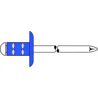 Gesipa PolyGrip Mehrbereichsschaft-Blindniete Stahl/St. verzinkt K 16 4,8 x