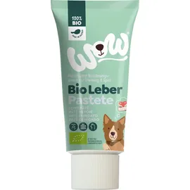 Wow Bio Leberpastete Hundesnacks 4 x 80 Gramm