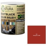 Contura Bootslack Farbig GLÄNZEND Yacht- Buntlack Metall Holz GFK Holzlack Boot Farblos (Rot - RAL 3000 Analog, 2,5 Liter)