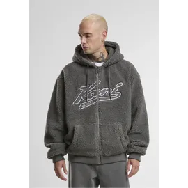 Karl Kani Varsity Teddy Zip Hoodie", - grau,