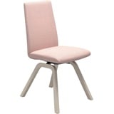 Stressless® Polsterstuhl Laurel, Low Back, Größe M, mit schräggestellten Beinen in Eiche gekalkt rosa