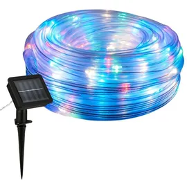Briloner LED-Band Solar 10m Kunststoff spritzwassergeschützt IP44 schwarz/transparent