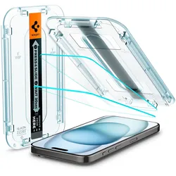 Spigen AGL06903, Apple, iPhone 15, Transparent, 2 Stück(e)