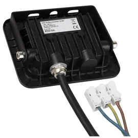 McShine Außenstrahler Aluminium 10 W 850 Lumen 1 Stück Schwarz